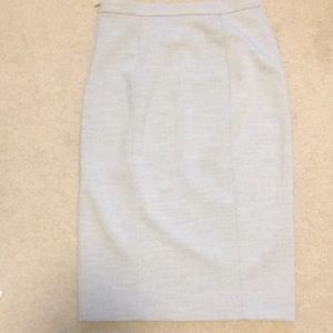 Cute light gray midi pencil skirt